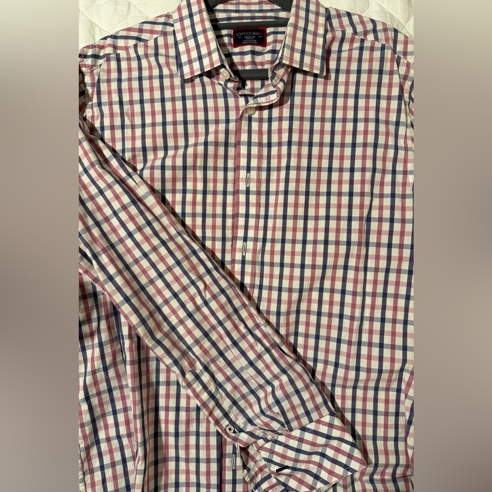 UNTUCKit Men's Slim Fit Plaid Shirt